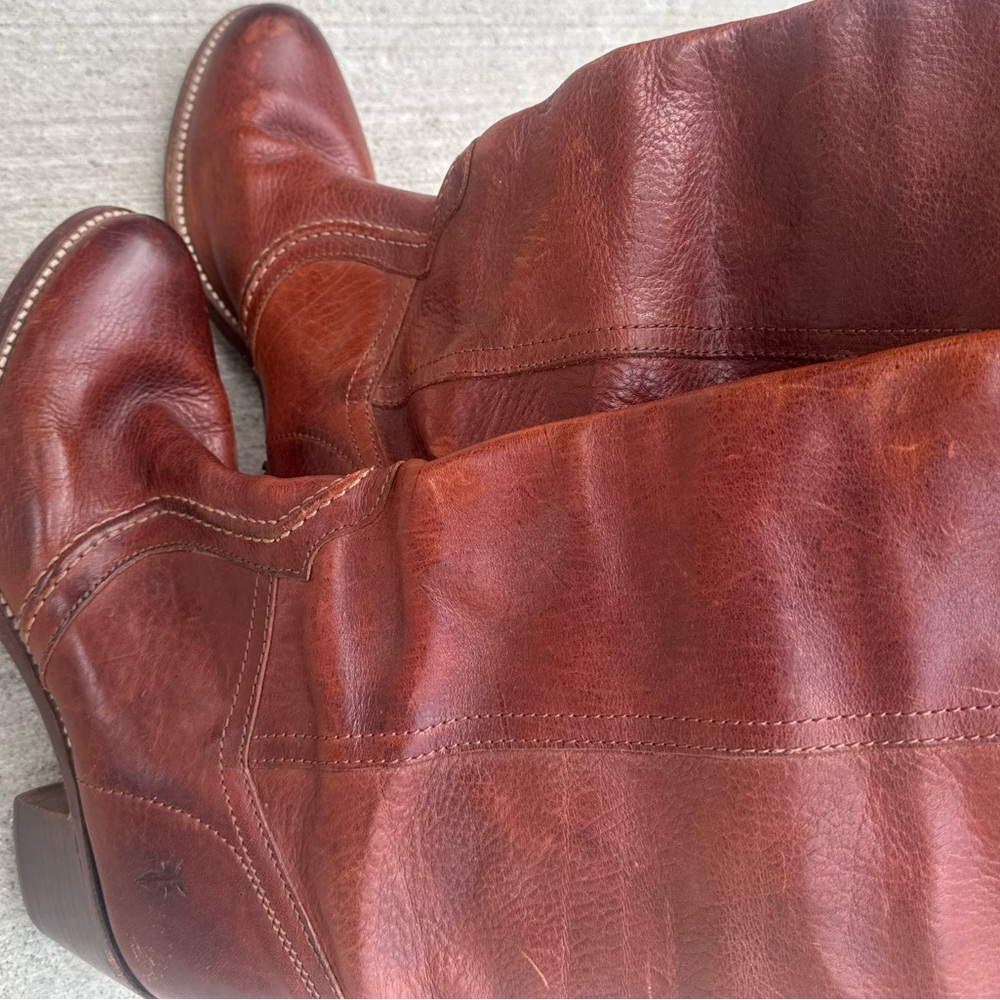 Frye Jane Boots Size 8 redwood color please see all photos - Picture 3 of 8